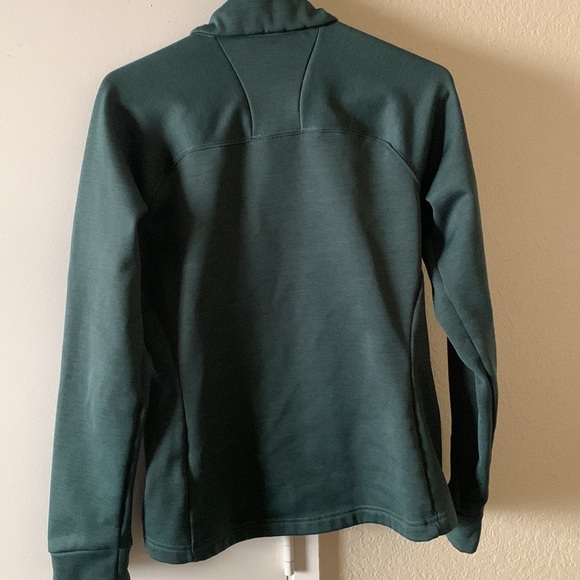 Women’s North Face emerald green zip up fleece sweater in size S - Picture 4 of 4